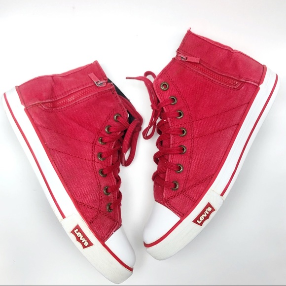 Vintage Red Levi Hightop Sneakers W 